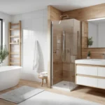 Baños blancos y madera: ideas frescas y cálidas para un espacio de ensueño