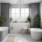 Baños blancos y grises: ideas elegantes y modernas para tu hogar