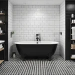 Baños blanco y negro: ideas modernas para un estilo elegante y atemporal